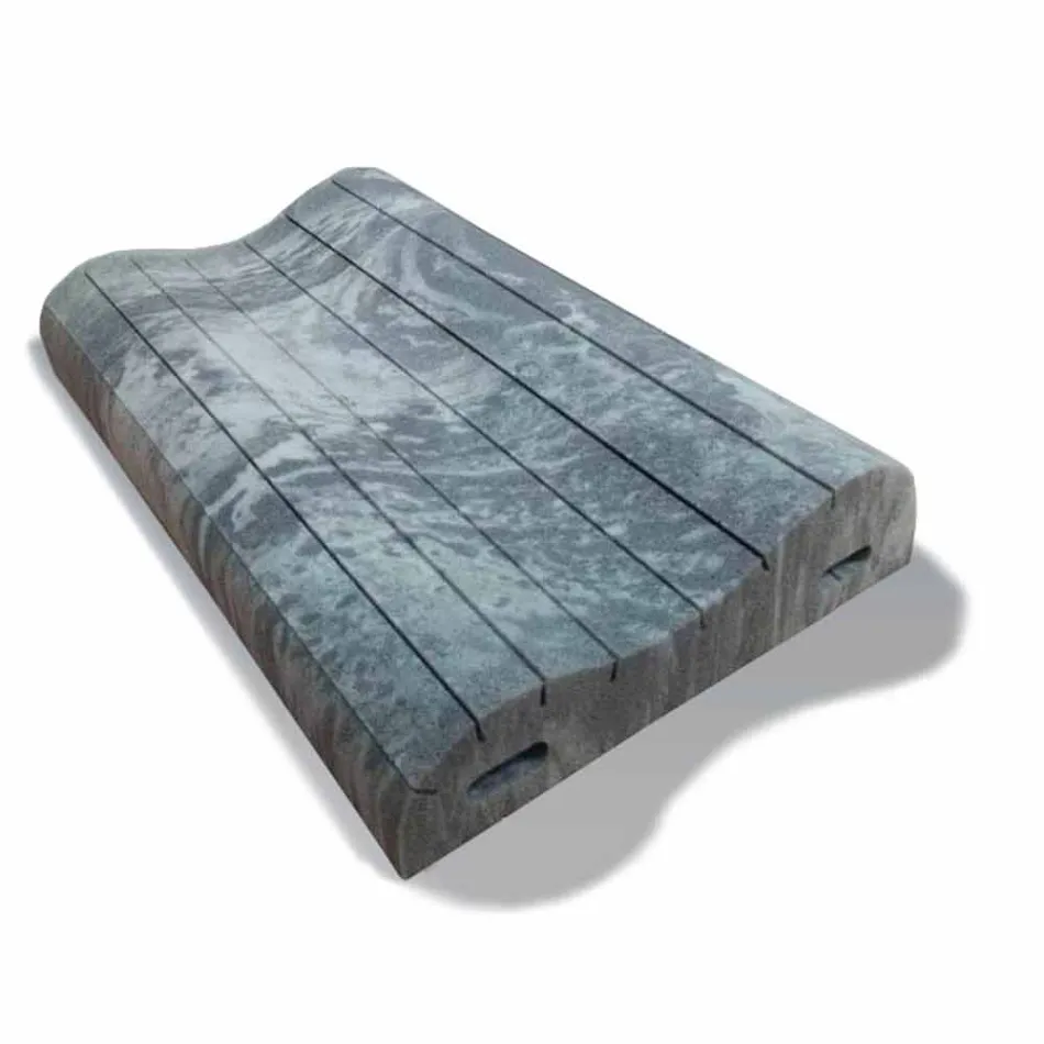 Dobbelt bølgepude i hukommelse Xform 11 cm høj Fremstillet i Italien - krøllet Viadurini