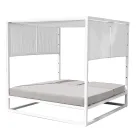 Udendørs daybed med liggende hvid aluminiumsstruktur - Jurica Viadurini