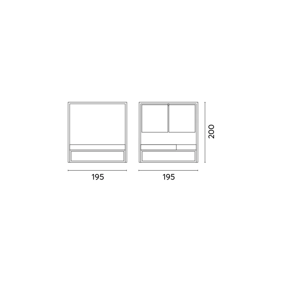 Udendørs daybed med liggende hvid aluminiumsstruktur - Jurica Viadurini