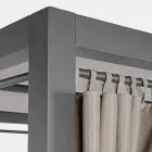 Udendørs dagseng i tekstil og aluminium med tilbagelænet ryglæn - Anastasia Viadurini