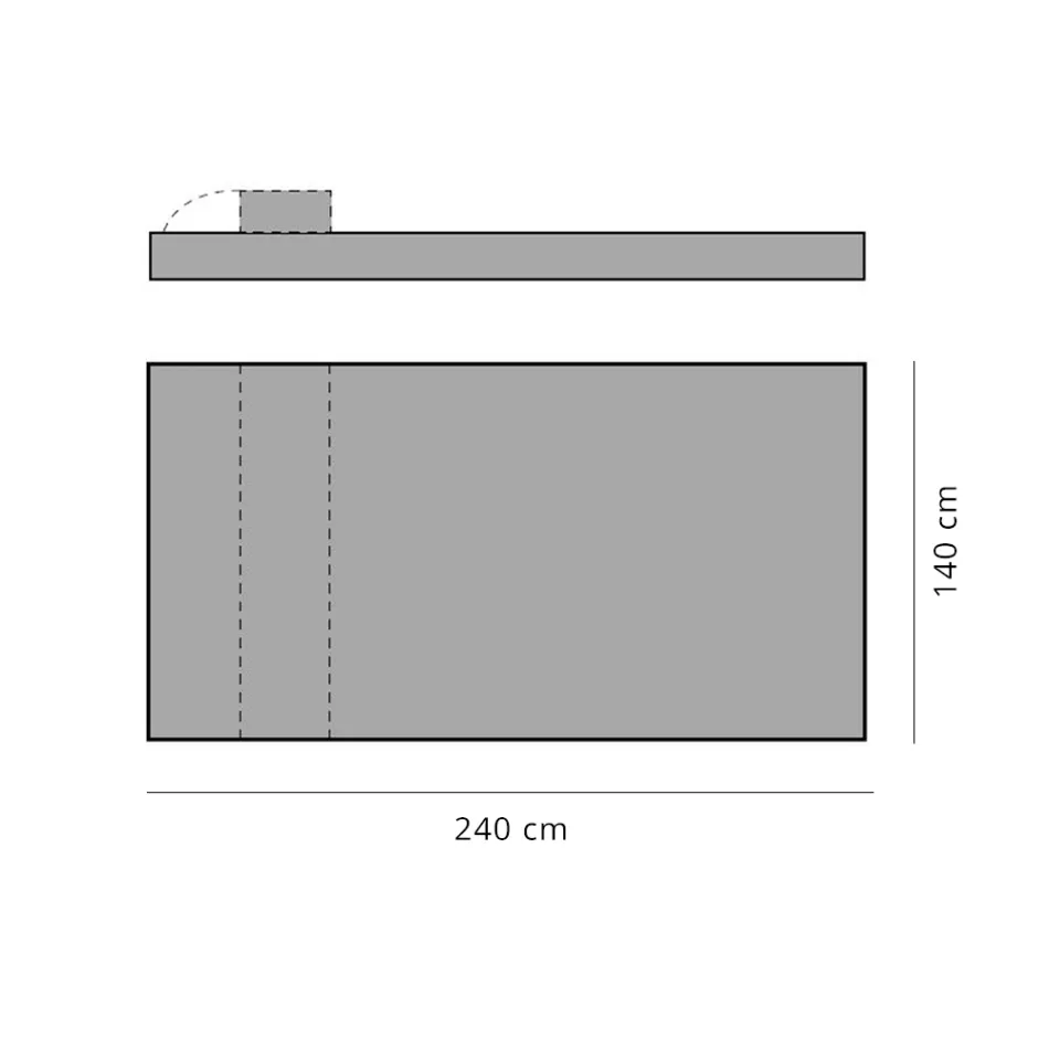 Luksus design dobbelt udendørs daybed lavet i Italien - Emanuela Viadurini