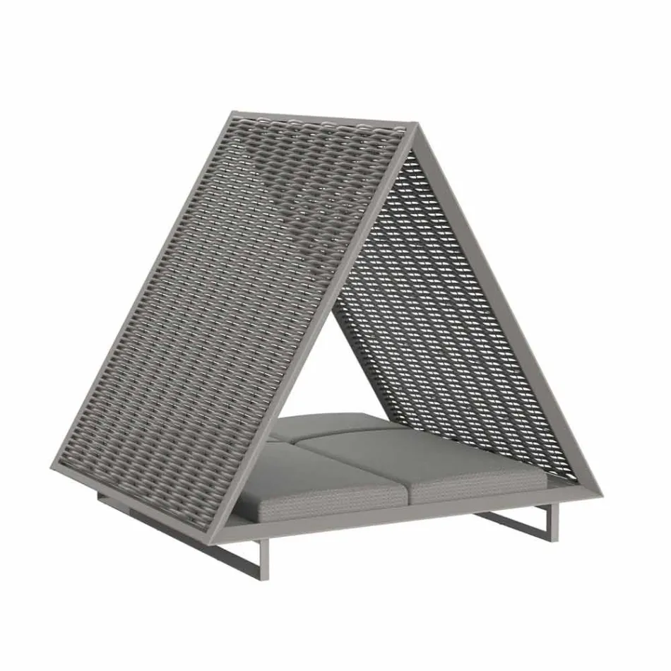 Luksus Have Daybed i aluminium og stof - Frame Vineyard af Vondom Viadurini