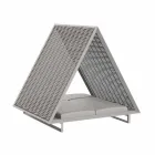 Luksus Have Daybed i aluminium og stof - Frame Vineyard af Vondom Viadurini