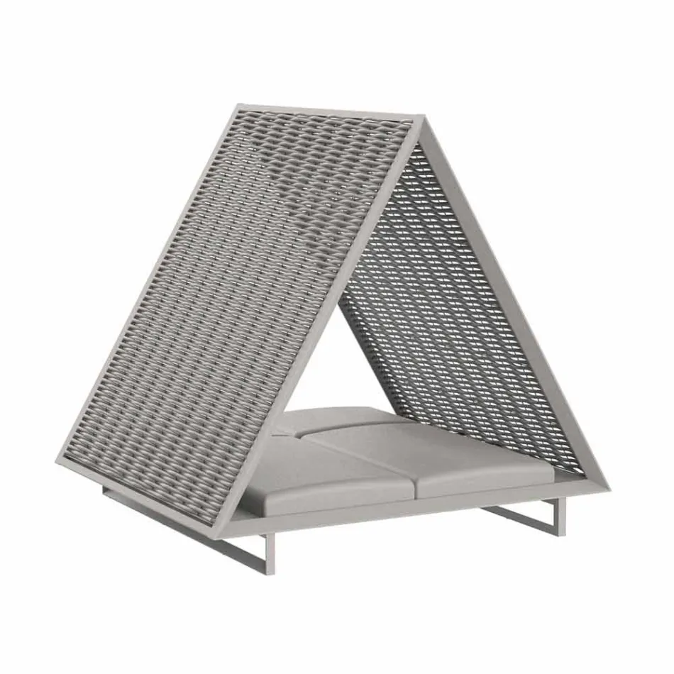 Luksus Have Daybed i aluminium og stof - Frame Vineyard af Vondom Viadurini