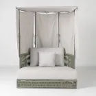 Teak, aluminium, ROPE+ Rope havedagseng med hynder - Arcangelo Viadurini