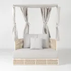 Teak, aluminium, ROPE+ Rope havedagseng med hynder - Arcangelo Viadurini