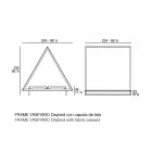 Udendørs dagseng i aluminium og luksuriøst designstof - Frame Vineyard fra Vondom Viadurini