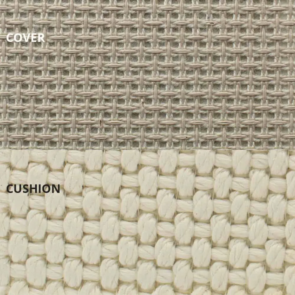 Udendørs dagseng i aluminium og luksuriøst designstof - Frame Vineyard fra Vondom Viadurini