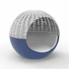 Luksus Have Daybed Round Design med flettet reb - Ulm Moon fra Vondom Viadurini