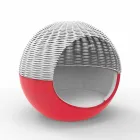 Luksus Have Daybed Round Design med flettet reb - Ulm Moon fra Vondom Viadurini