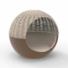 Luksus Have Daybed Round Design med flettet reb - Ulm Moon fra Vondom Viadurini