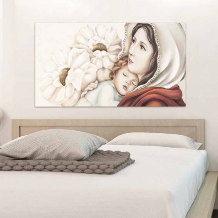 Moderne modermaleri med børneindretninger i Scott guldblad Viadurini