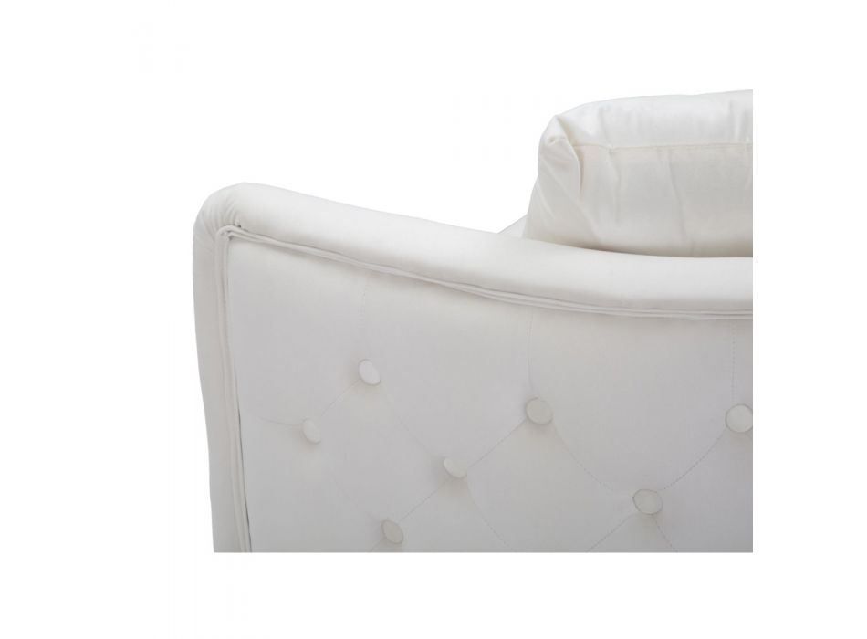 2 -personers sofa betrukket med fløjl med jernfødder - Annetta Viadurini