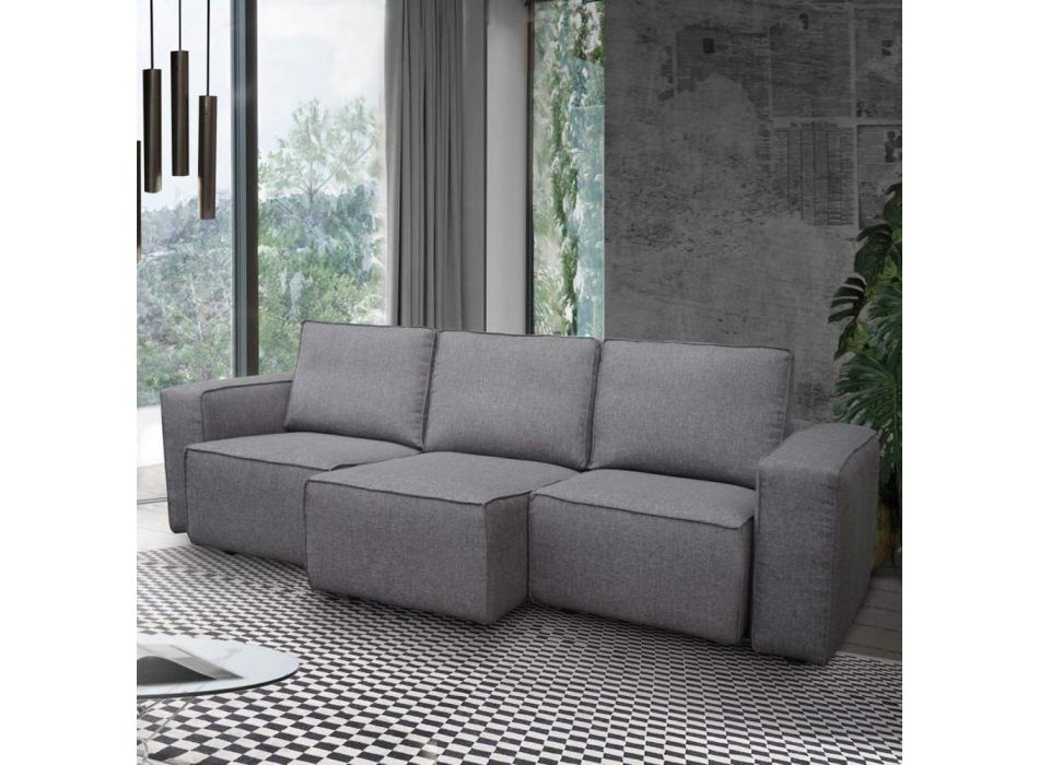 2 eller 3 personers sofa med forlængelige sæder i Made in Italy stof - Alis