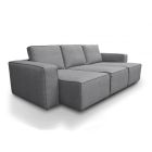 2- eller 3-personers sofa med udtrækkelige sæder i Made in Italy-stof - Alis Viadurini