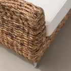 2 eller 3 personers udendørs sofa i banantræ med hynder - Legolas Viadurini