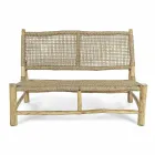 2-pers. Udendørssofa i teakgrene og syntetisk fiber - Tecno Viadurini