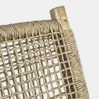 2-pers. Udendørssofa i teakgrene og syntetisk fiber - Tecno Viadurini