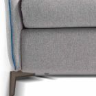 Sofa 2 sæder maxi L.165cm imiteret læder / stof fremstillet i Italien Erica Viadurini
