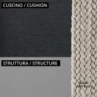 2-personers sofa til haven med pude inkluderet Lavet i Italien - Prato Viadurini