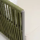 3-personers udendørs sofa i aluminium og vævning - Eugene Viadurini