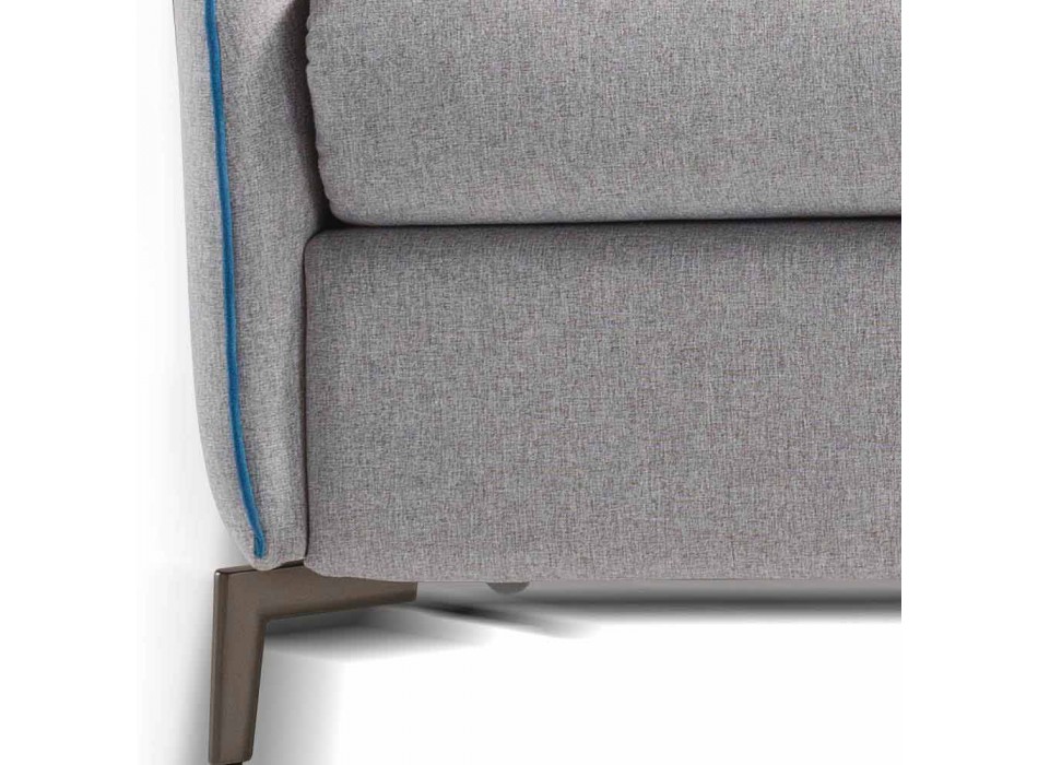 3-pers. Design sofa L.185cm stof / øko-læder fremstillet i Italien Erica