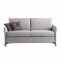 Design 3 pers. Sofa L 185 cm stof / øko-læder fremstillet i Italien Erica