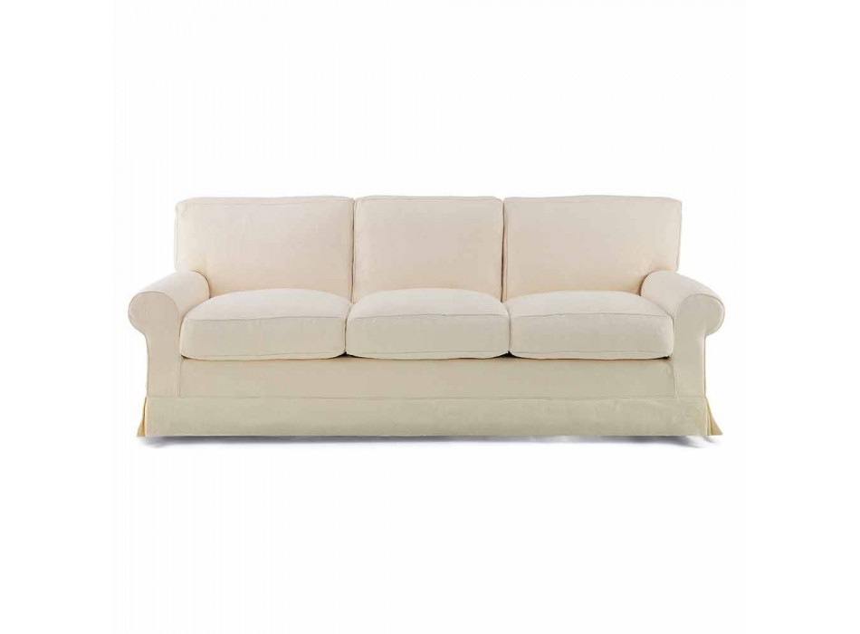 3 -personers sofa dækket i høj kvalitet fremstillet i Italien stof - Andromeda Viadurini