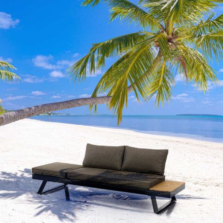 3-personers sofa ombygges til chaiselong med justerbart ryglæn - Lire Viadurini