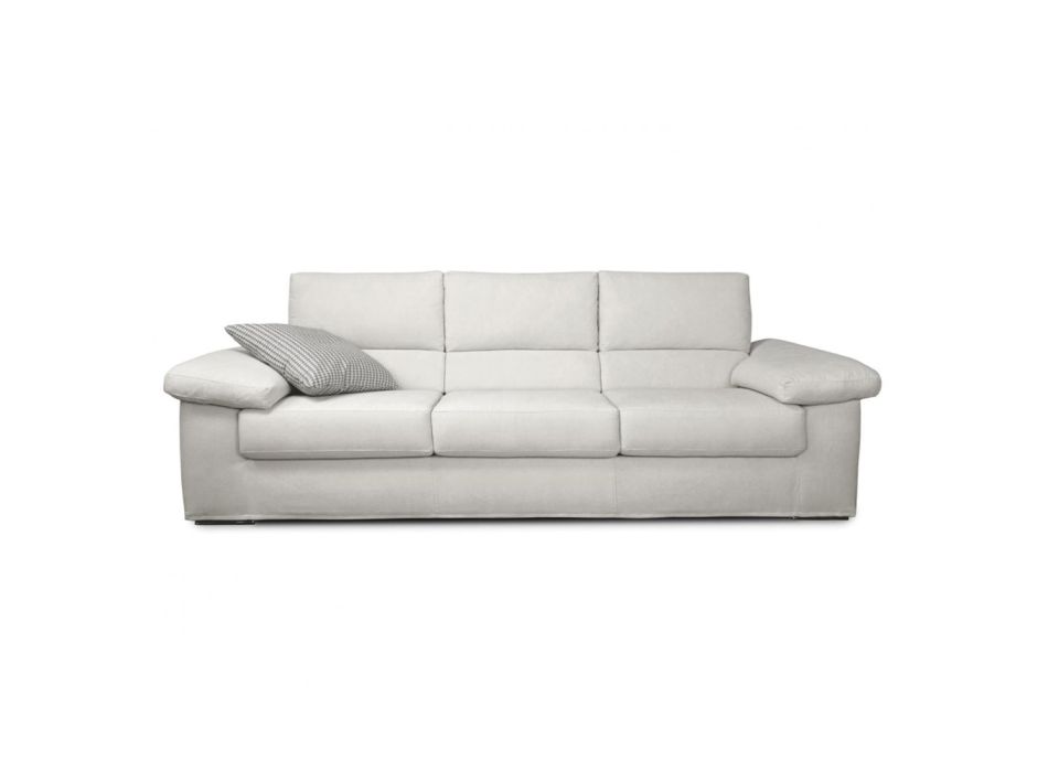 2- eller 3-personers sofa i hvidt stofdesign lavet i Italien - Abudhabi
