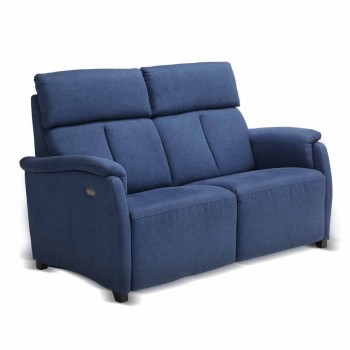 Moderne design 2 pers. Sofa i læder, øko-læder eller Gelso stof