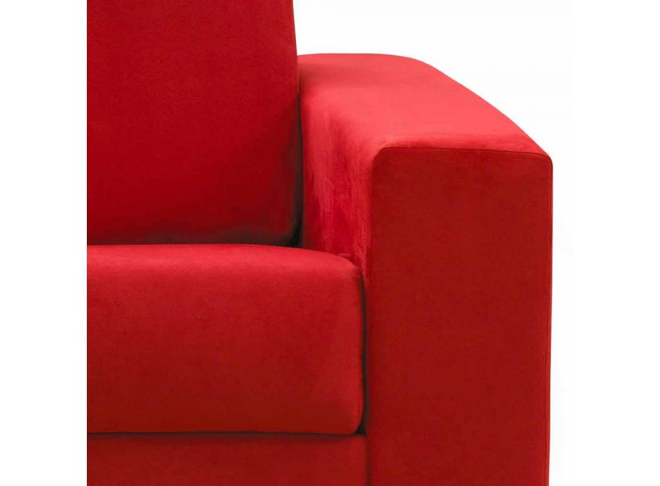 Moderne 2-personers maxi sofa i øko-læder / stof fremstillet i Italien Mora