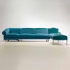 Hjørnesofa luksus klassisk design, fremstillet i Italien, Narciso Viadurini