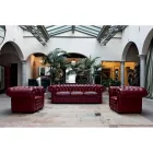 Klassisk sofa med løgfødder i bøgetræ lavet i Italien - Spassoso Viadurini