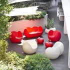 Farverig rockende sofa Slide Blossy moderne design lavet i Italien Viadurini