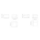 Udendørs sektionssofa i marine krydsfiner Fremstillet i Italien - Bahias Viadurini