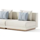 Modulopbygget udendørs sofa i polstret stof lavet i Italien - Rubik Viadurini