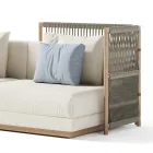 Modulær udendørs sofa i stof lavet i Italien - Rubik Viadurini