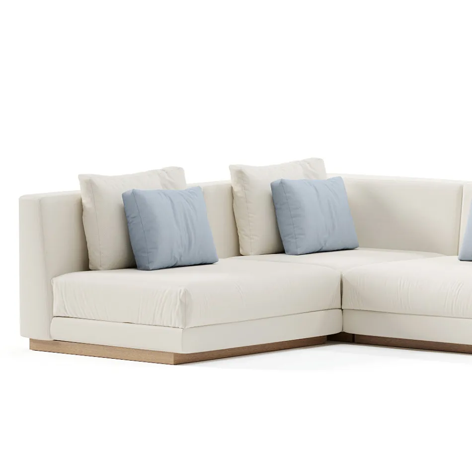 Modulær havesofa i stof lavet i Italien - Rubik Viadurini