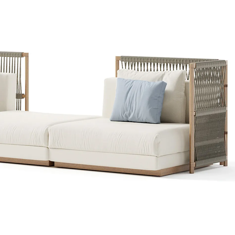 Modulær havesofa i stof lavet i Italien - Rubik Viadurini