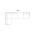 Modulær havesofa i stof lavet i Italien - Rubik Viadurini