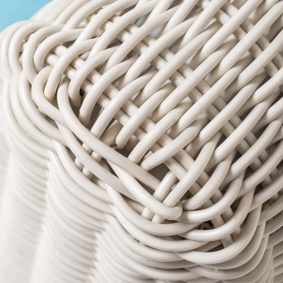 3-personers udendørs sofa i vævet polyrattan - Charlie Viadurini