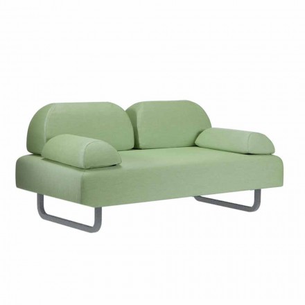 2-personers udesofa i stof og metal fremstillet i Italien Design - Selia Viadurini