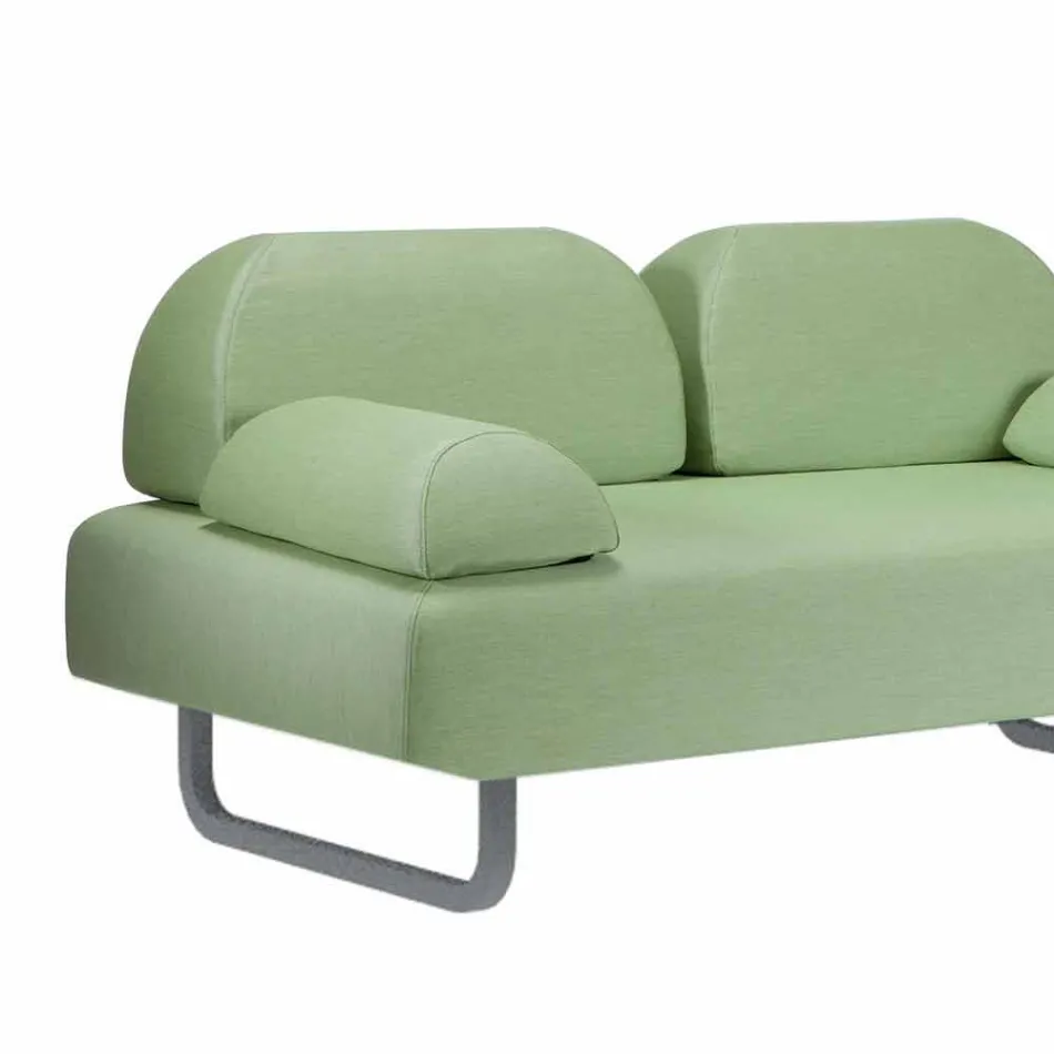 2-personers udesofa i stof og metal fremstillet i Italien Design - Selia Viadurini