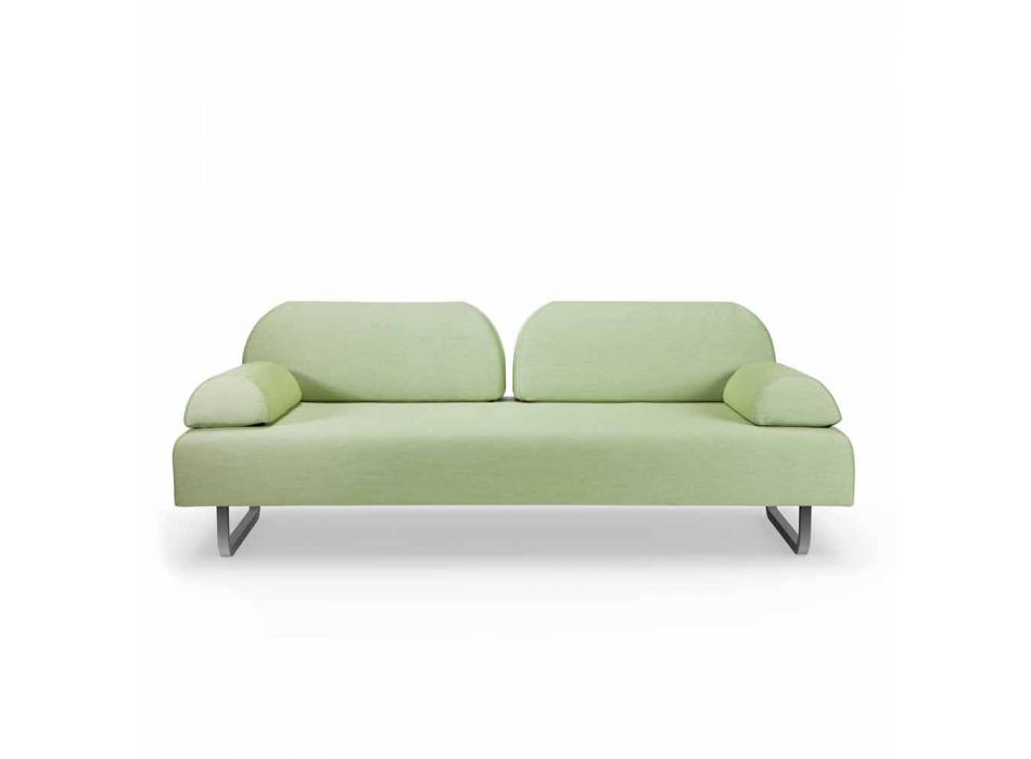 3-personers design sofa i metal og stof fremstillet i Italien - Selia