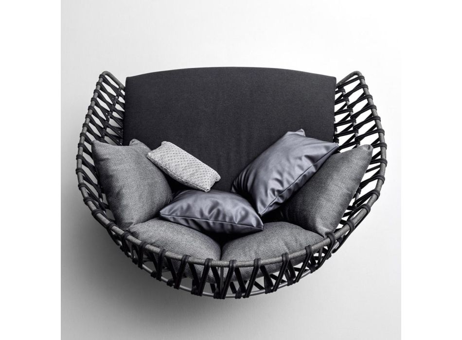 Udendørs sofa med puder inkluderet Made in Italy - Emmacross fra Varaschin Viadurini