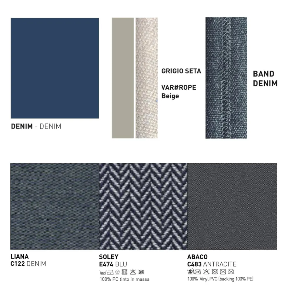 Udendørs sofa med puder inkluderet Made in Italy - Emmacross fra Varaschin Viadurini