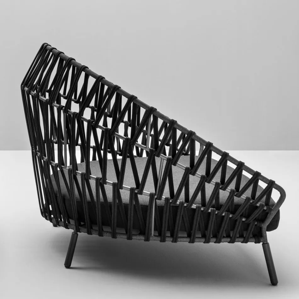 Udendørs sofa med puder inkluderet Made in Italy - Emmacross fra Varaschin Viadurini