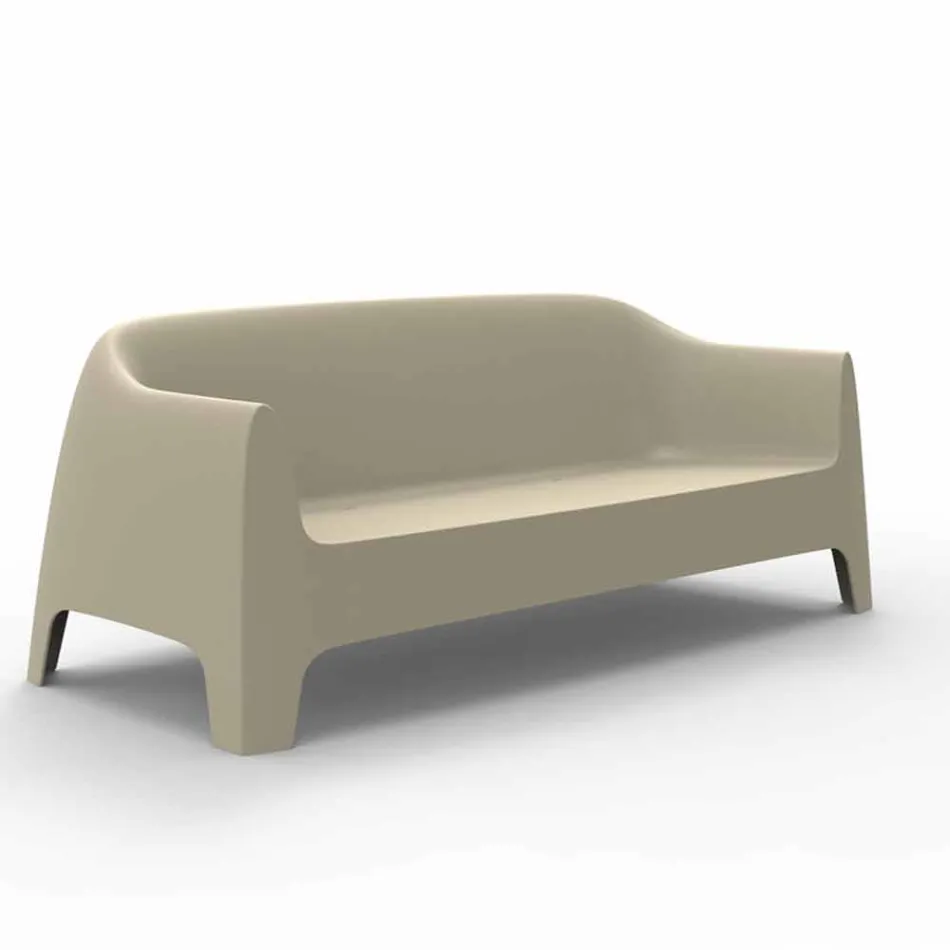 Moderne design udendørs sofa Solid af Vondom i polypropylen Viadurini