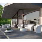 Design udendørs sofa i farvet polyethylen Fremstillet i Italien - Conda Viadurini